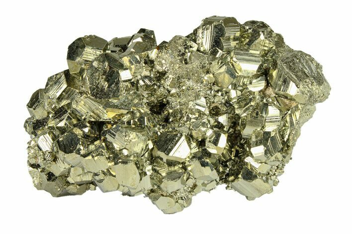 Glittery Pyrite Crystal Cluster - Peru #291979